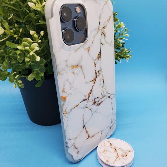 iPhone 12 Case iPhone 12 Pro Case iPhone 12 Pro Max Case Marble & Holder - Picture 7 of 7